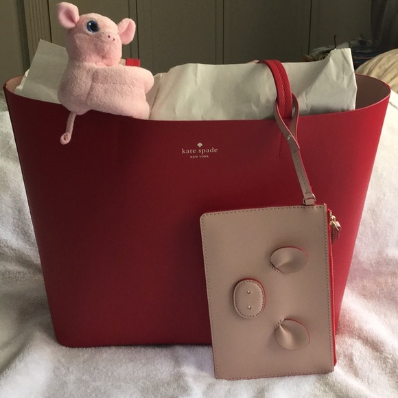 kate spade Handbags - KATE SPADE ♠️ YEAR OF THE PIG LITTLE LEN TOTE🐷🐷